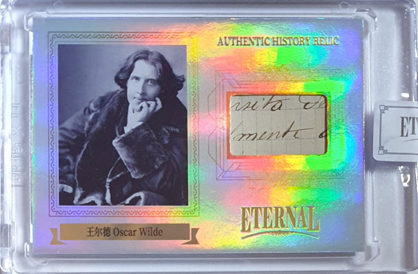 2024 Eternal Oscar Wilde #RELIC SILVER Holo /50 Authentic History Relic - Sealed