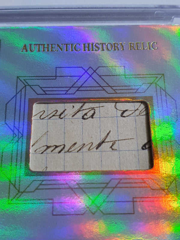 2024 Eternal Oscar Wilde #RELIC SILVER Holo /50 Authentic History Relic - Sealed