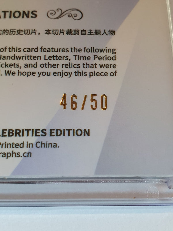 2024 Eternal Claude Monet #RELICS SILVER /50 Authentic History Relic - Sealed