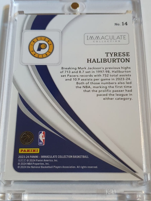 2023 Panini Immaculate Tyrese Haliburton #14 SILVER /99 Foil Edition - Rare