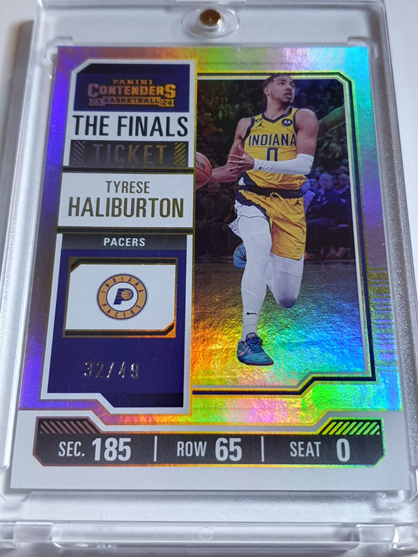 2023 Panini Contenders Tyrese Haliburton #90 THE FINALS /49 Holo -Rare