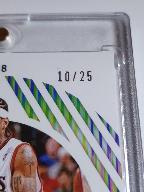 2023 Panini Phoenix Allen Iverson #8 BLUE /25 Holo Mystique - Ready to Grade