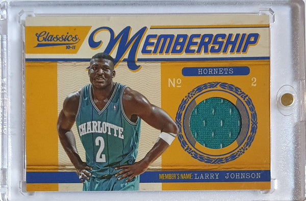2010 Panini Classics Larry Johnson #PATCH /499 Game Worn Jersey - Rare