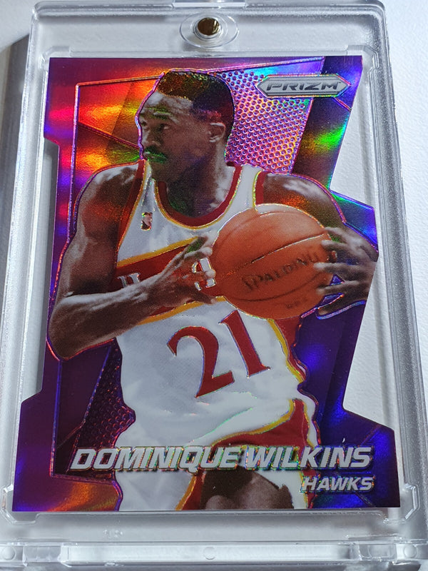 2014 Panini Prizm Dominique Wilkins #170 PURPLE /139 Die-Cut - Ready to Grade