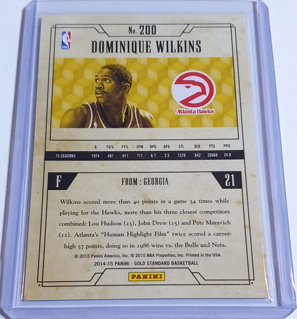 2014 Panini Gold Standard Dominique Wilkins #200 GOLD /79 Holo - Ready to Grade