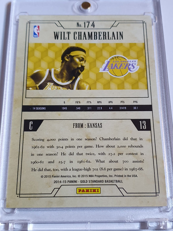 2014 Panini Gold Standard Wilt Chamberlain #174 GOLD /79 Holo - Ready to Grade