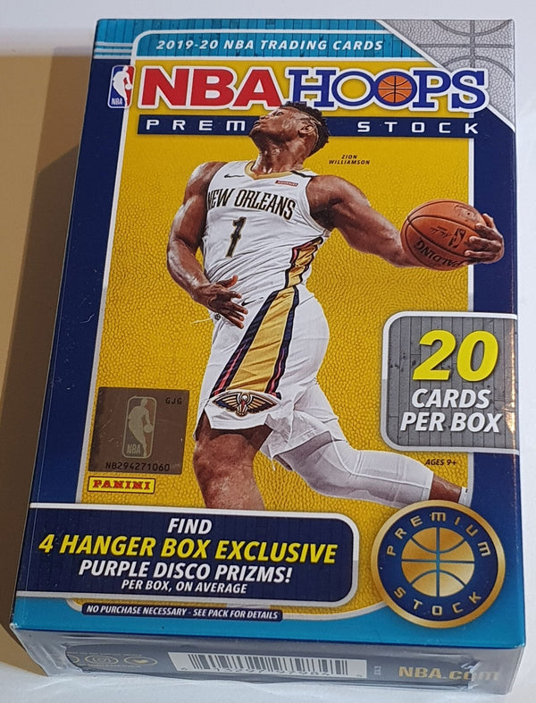 2019-20 Panini NBA Hoops Premium Stocks Hanger Box - Zion or Ja RC Cards?