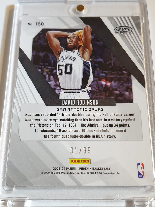 2023 Panini Phoenix David Robinson #160 BLUE SCOPE /35 Holo - Ready to Grade