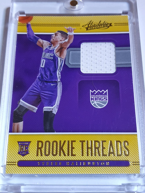 2020 Panini Absolute Tyrese Haliburton #PATCH Rookie Threads Jersey - Rare