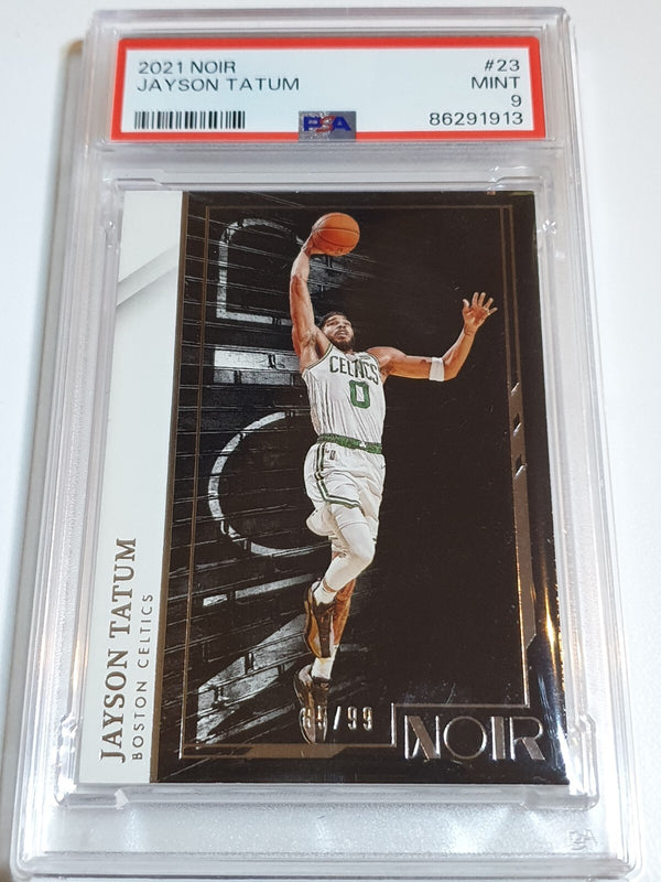 2021 Panini Noir Jayson Tatum #23 Association Edition /99 - PSA 9 (POP 2)