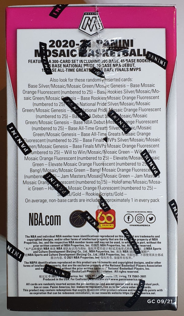2020-21 Panini Mosaic Basketball Blaster Box - LaMelo or Anthony Edwards RC?