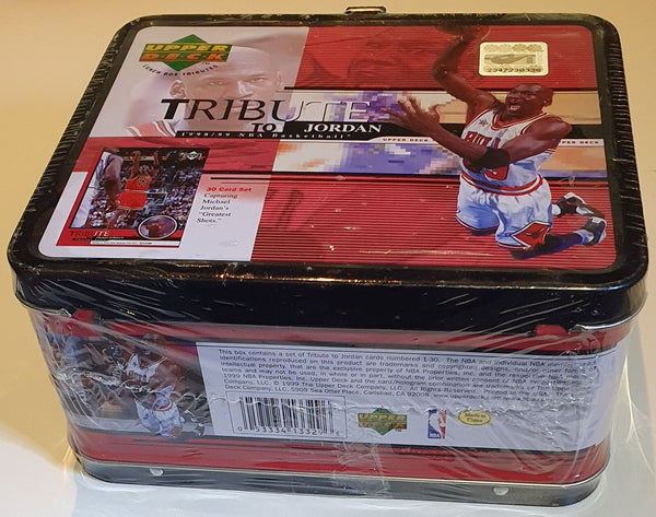 1999 Upper Deck Tribute to Michael Jordan Lunch Box (Set of 30 Cards) - Sealed