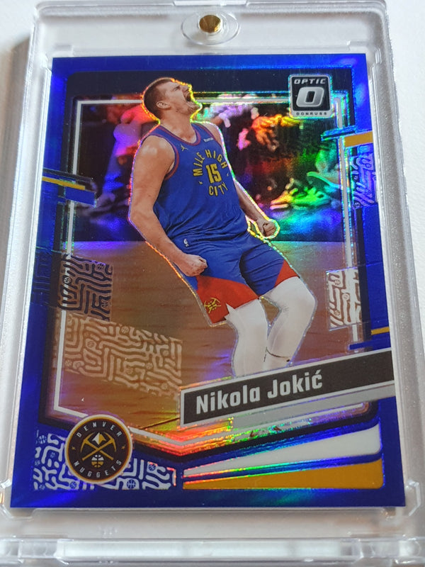 2023 Panini Donruss Optic Nikola Jokic #19 BLUE /49 Holo - Ready to Grade