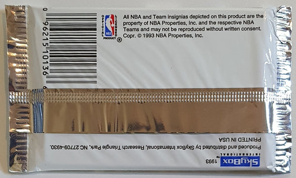 1992-93 NBA Hoops Basketball Series 2 Sealed Pack - Factory Sealed Packs