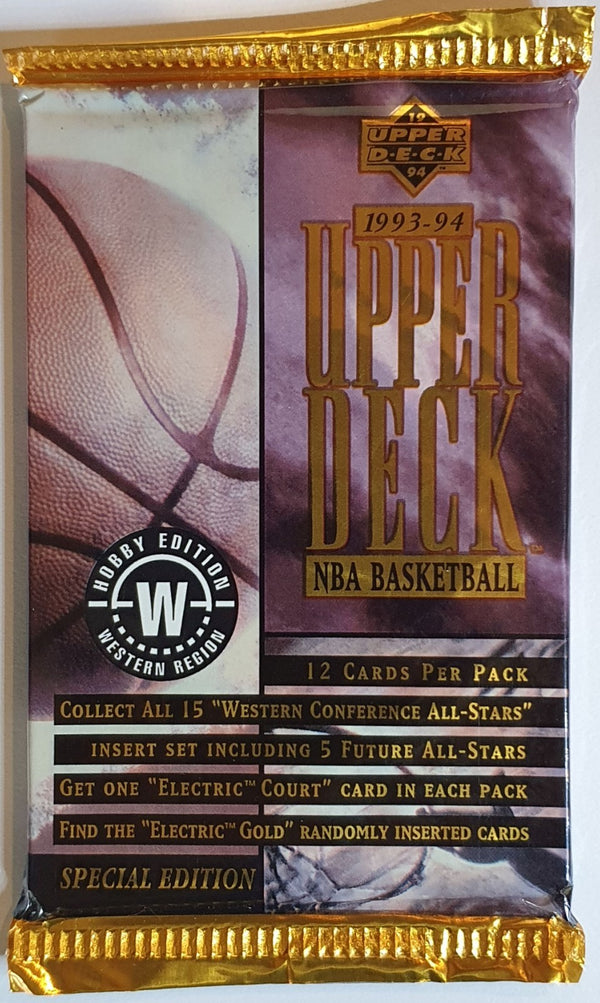 1993-94 Upper Deck NBA Basketball Hobby Western Region - Factory Sealed Packs