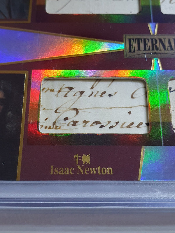 2024 Eternal Einstein da Vinci Newton Darwin RED /25 Quad History Relics  Sealed