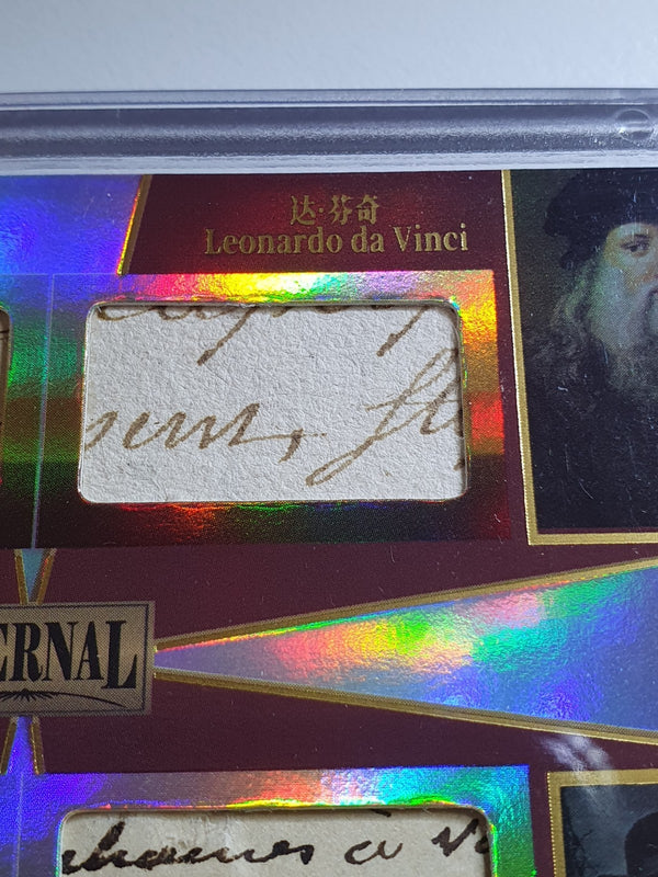 2024 Eternal Einstein da Vinci Newton Darwin RED /25 Quad History Relics  Sealed