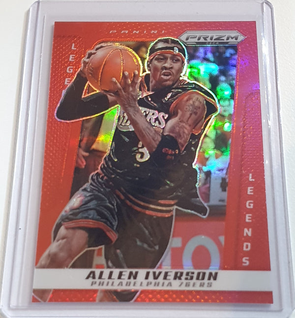 2024 Panini Prizm Deca Allen Iverson #227 RED /199 Holo - Ready to Grade