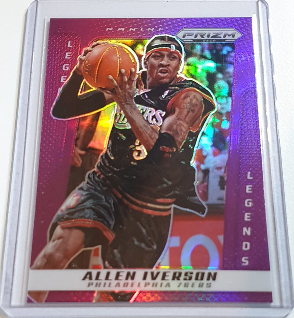 2024 Panini Prizm Deca Allen Iverson #227 PURPLE /99 Holo - Ready to Grade
