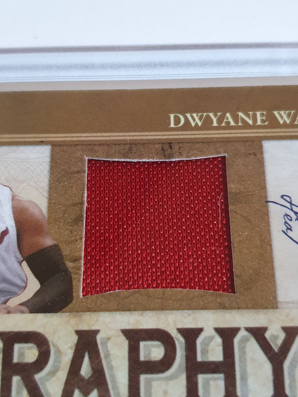 2009 Playoff National Treasures Dwyane Wade #PATCH 99/99 Game Worn Jersey - Rare
