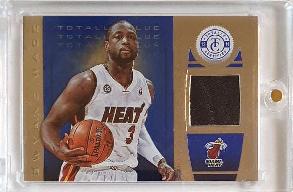 2013 Totally Certified Dwyane Wade #PATCH BLUE /99 Game Worn Jersey - Rare