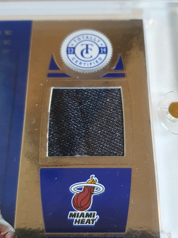 2013 Totally Certified Dwyane Wade #PATCH BLUE /99 Game Worn Jersey - Rare