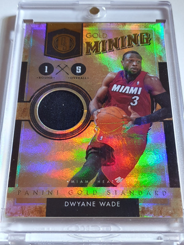 2010 Panini Gold Standard Dwyane Wade #PATCH /299 Game Worn Jersey - Rare