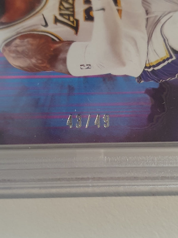 2024 Panini Origins Lebron James #35 NEON STRIPES /49 Edition - PSA 9 (POP 1)