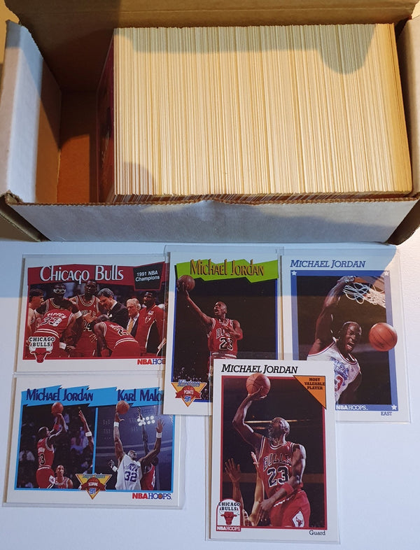 1991-92 NBA Hoops Basketball Card Complete Set (330 Cards) - Michael Jordan