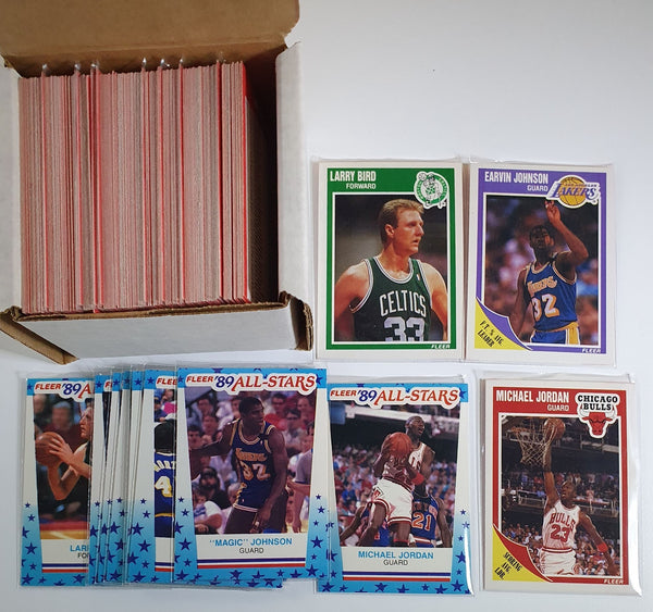 1989-90 Fleer Basketball Card Complete Set (168 Cards) - Michael Jordan