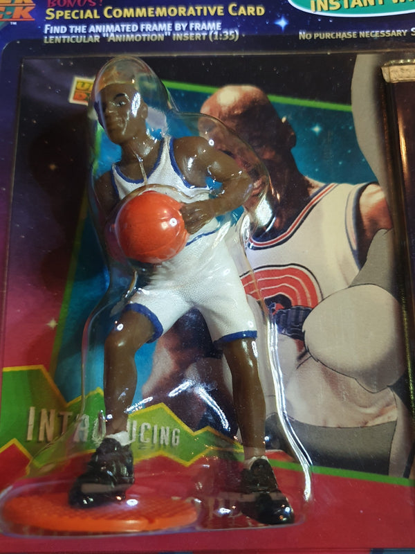 1996 Upper Deck Michael Jordan Space Jam Pack & Figurine - Sealed Figure & Pack