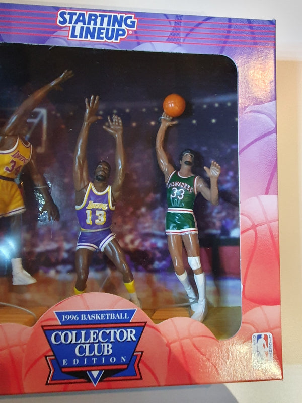 1996 Starting Lineup Shaquille O'Neal Wilt Chamberlain Kareem - Sealed Figures