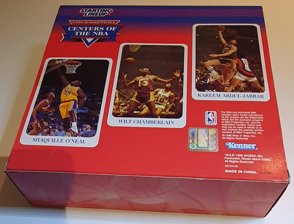 1996 Starting Lineup Shaquille O'Neal Wilt Chamberlain Kareem - Sealed Figures