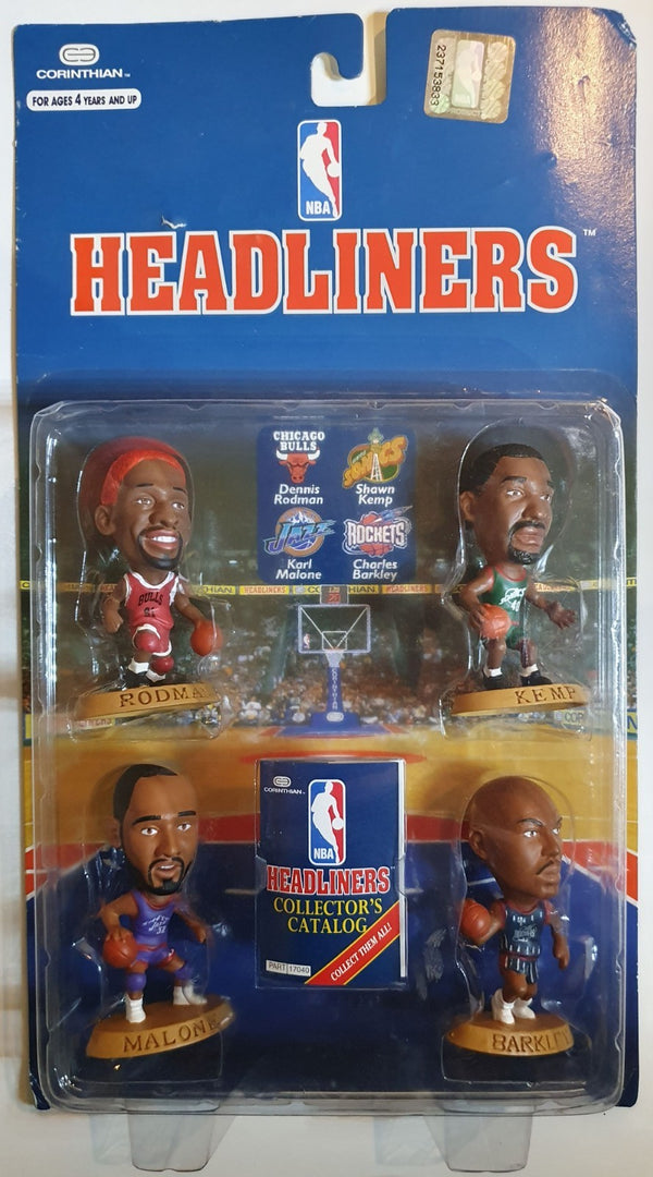1996 Corinthian Headliners Dennis Rodman Kemp Malone Barkley - Sealed Figures
