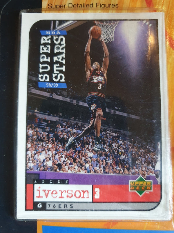 1998 Upper Deck Mattel Allen Iverson Super Stars Figurine - Sealed Figure & Card