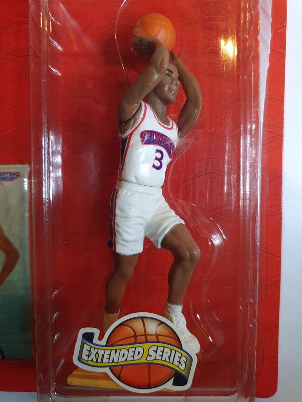 1996 Kenner Starting Lineup Allen Iverson Rookie Figurine - Sealed Figure & RC