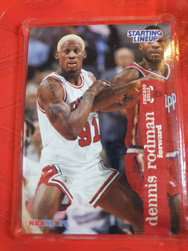 1996 Kenner Starting Lineup Dennis Rodman Figurine - Sealed Figure & Card
