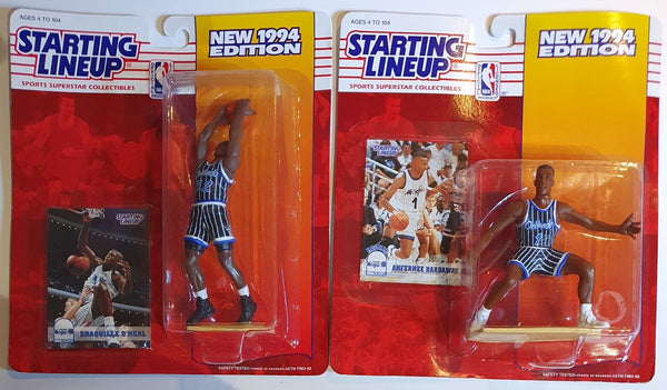 1994 Kenner Starting Lineup Shaquille O'Neal Anfernee Hardaway - Figures & Cards