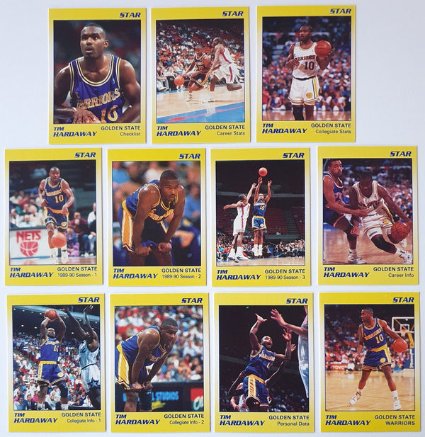 1991 Star Company Tim Hardaway COMPLETE 11 Card Set - Ready to Grade