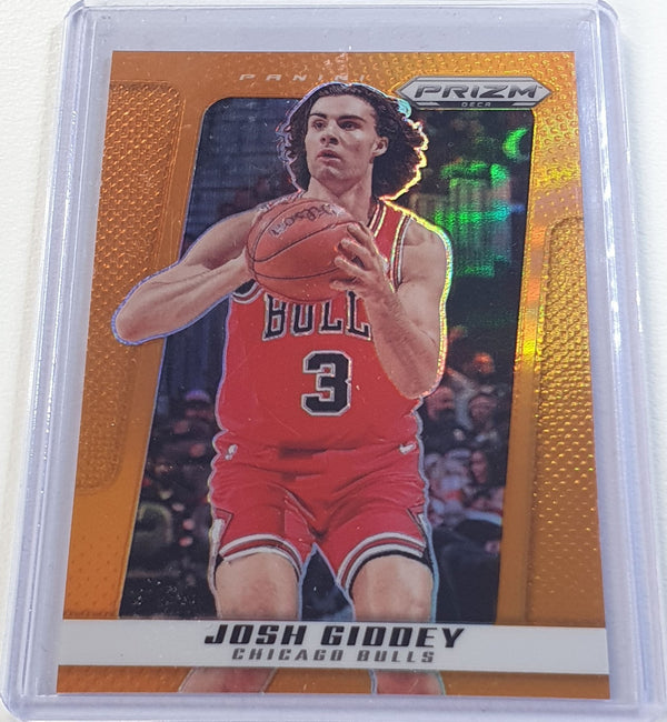2024 Panini Prizm Deca Josh Giddey #123 ORANGE /49 Holo (Bulls) - Ready to Grade