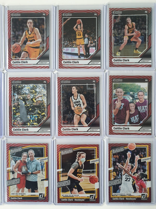 2024 Panini Caitlin Clark Rookie Collection RED FOIL COMPLETE SET (50 Cards) RCs