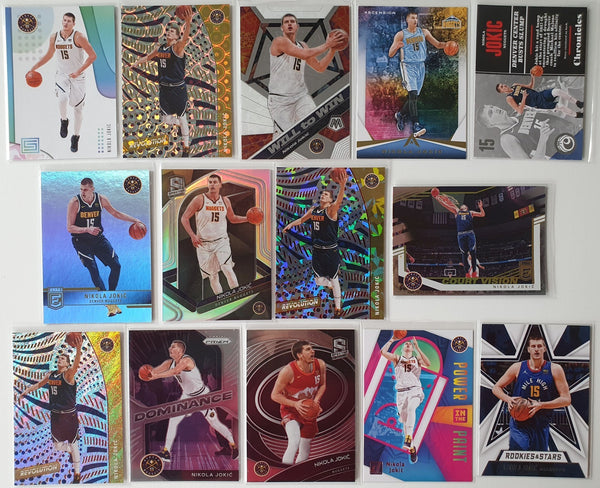 Nikola Jokic Lot of 14 x Joker Collection Cards Holos Color Variants - Rare