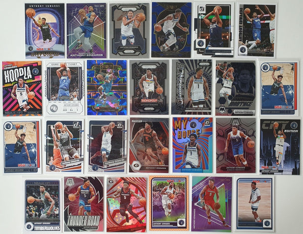 Anthony Edwards Lot of 26 x Ant Man Collection Cards Holos Color Variants - Rare