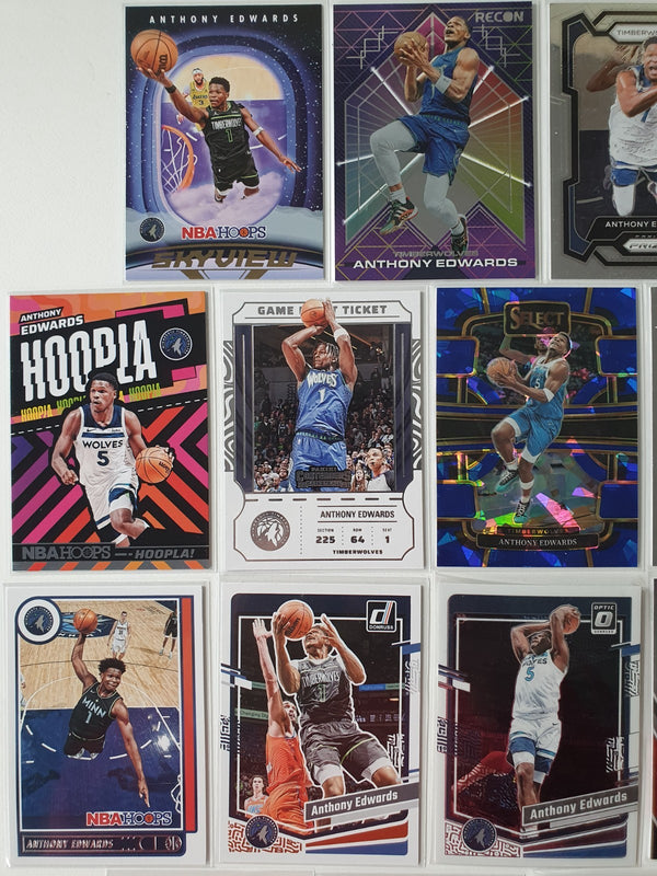 Anthony Edwards Lot of 26 x Ant Man Collection Cards Holos Color Variants - Rare