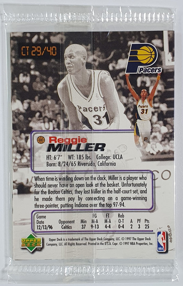 1997 Upper Deck Nestle Crunch Time Reggie Miller - Factory Sealed Pack