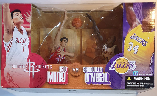 2004 McFarlane Shaquille O'Neal vs Yao Ming Figurine - 2 x Sealed Figures