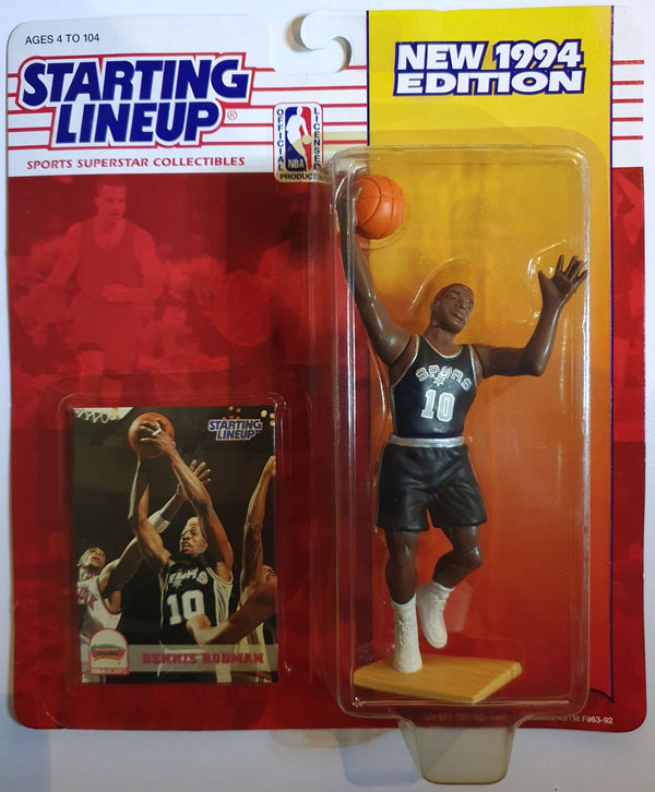 1994 Kenner Starting Lineup Dennis Rodman Figurine - Sealed Figure & Card