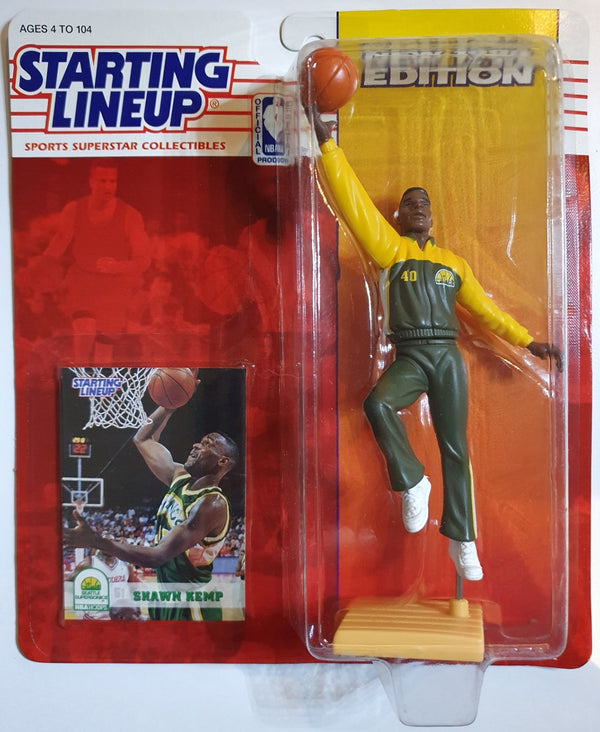 1994 Kenner Starting Lineup Shawn Kemp Figurine - Sealed Figure & Card