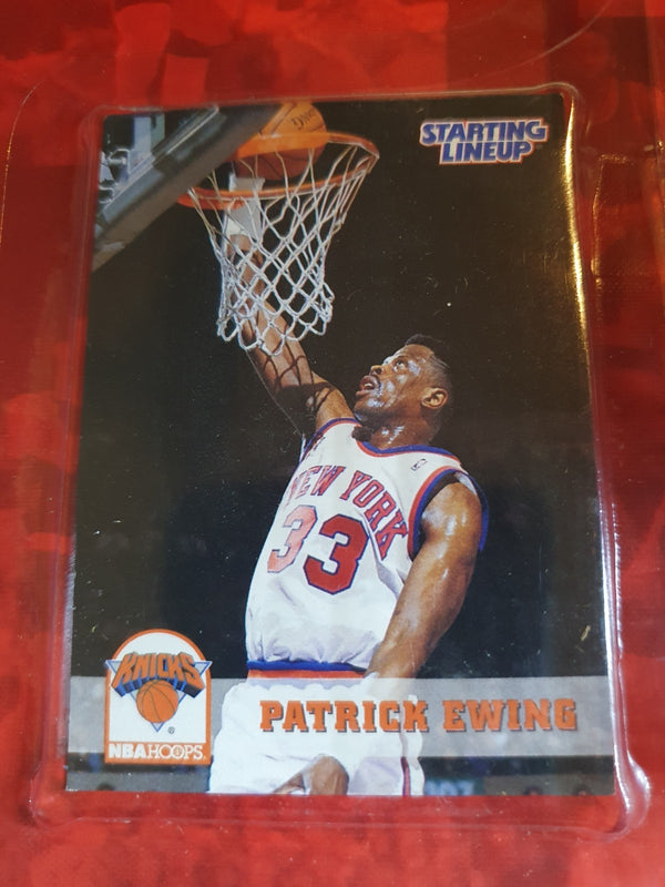 1994 Kenner Starting Lineup Patrick Ewing Figurine - Sealed Figure & Card
