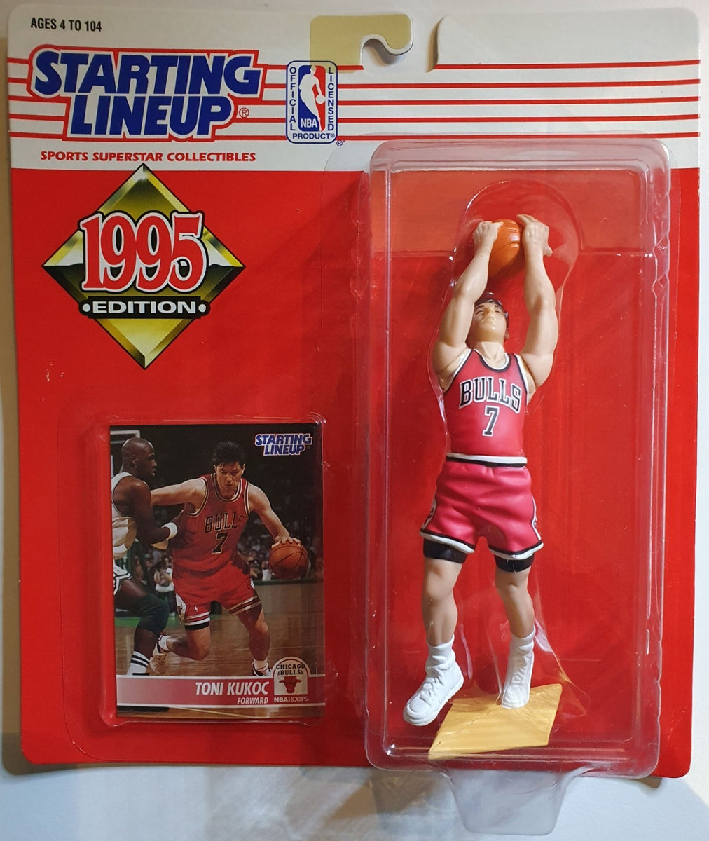 1995 Kenner Starting Lineup Toni Kukoc Figurine - Sealed Figure & Card ...